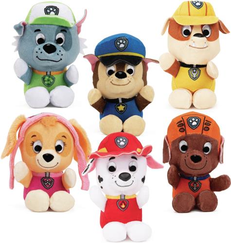 Paw Patrol Knuffel Zuma Junior 9 Cm Pluche Bruin/oranje