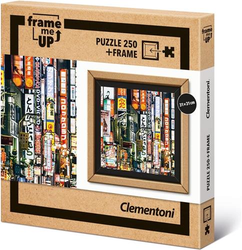 Clementoni Legpuzzel - Frame Me Up Puzzel Collectie - Tokyo Lights - 250 Stukjes, puzzel volwassenen