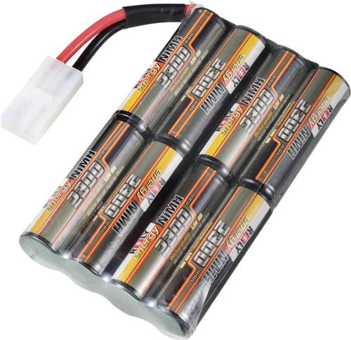 Reely NiMH accupack 9.6 V 2300 mAh Aantal cellen: 8 AA (penlite) Stick Tamiya-stekker