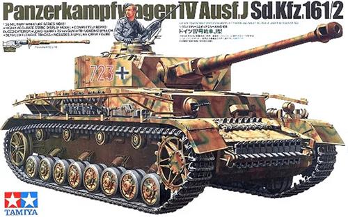 1:35 Tamiya 35181 German SdKfz.161/2 Panzer IV J with 1 Figure Plastic Modelbouwpakket