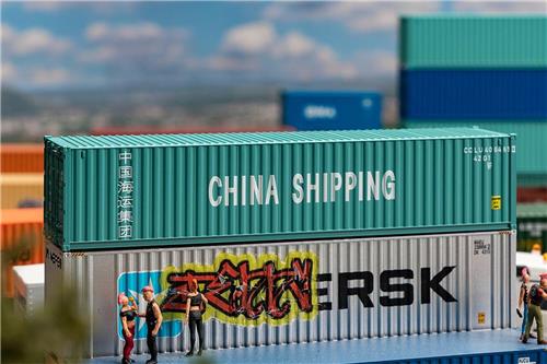 Faller - 1/87 40' CONTAINER CHINA SHIPPING (5/23) * - modelbouwsets, hobbybouwspeelgoed voor kinderen, modelverf en accessoires