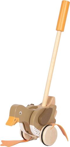 Small Foot - Houten Duwfiguur Eend met Bewegende Kop