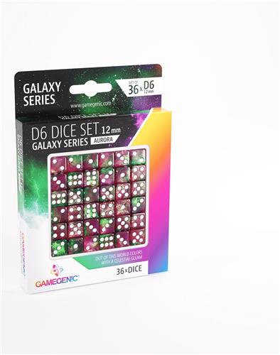 Gamegenic D6 Dice Set 36pcs Galaxy Series: Aurora