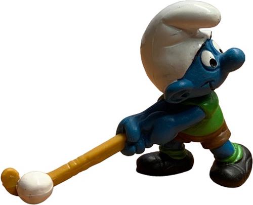 Hockey Smurf - Smurf met hockeystick - De Smurfen - Schleich - 6 cm