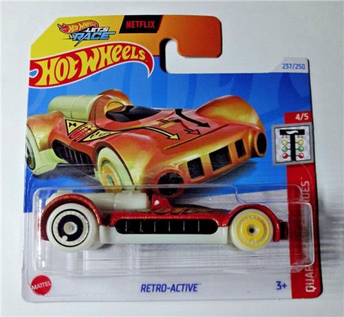 HOT WHEELS RETRO-ACTIVE 01 BROWN 237/250 HW QUARTER MILE HEROES 4/5 1:64