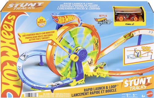 Hot Wheels Razendsnel Lanceren en Loopen - Loopingbaan