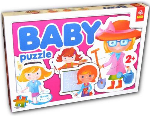 Trefl puzzel 4 Form-puzzels: Berufe - 2 stukjes.