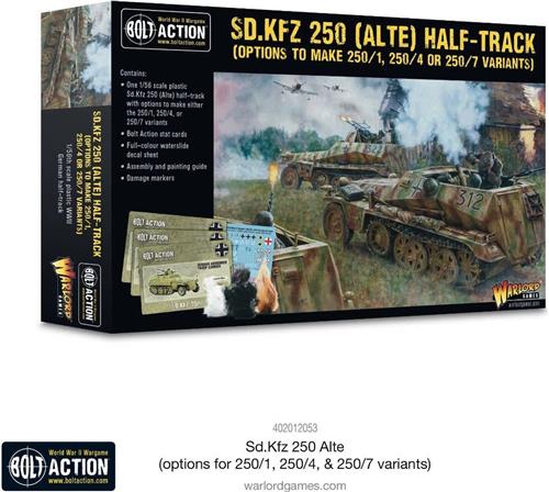 Sd.Kfz 250 (Alte) Half-Track (250/1, 250/4 or 250/7 variants)