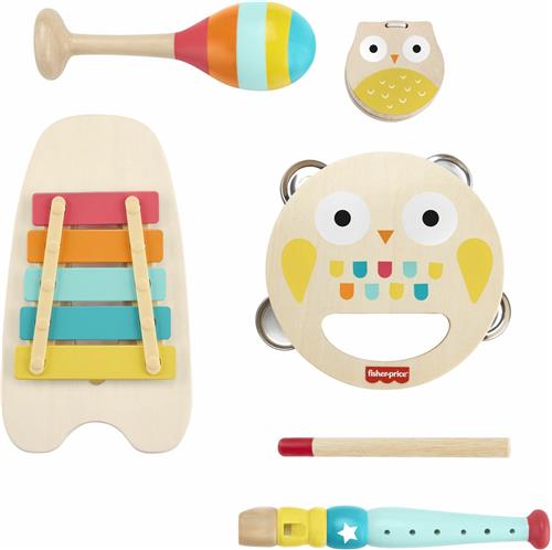 Fisher-Price Muzikale Cadeauset - Houten speelgoedinstrumenten