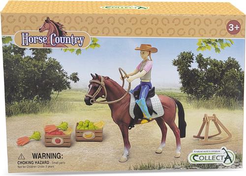 COLLECTA Ruiter En Accessoires Met Paard.