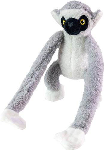 Jungle Mates Knuffel - Lemur Maki Grijs Zwart