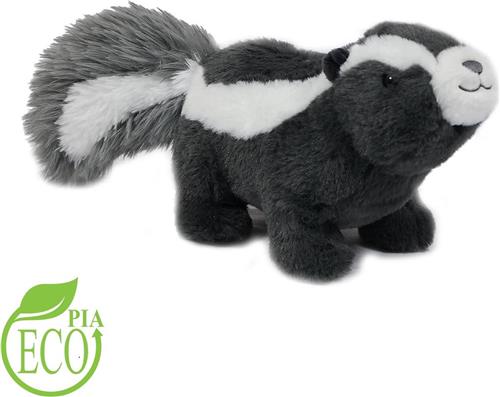 Eco Knuffel Stinkdier - zittend - Geborduurde Ogen - 24 cm