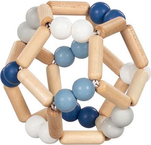 Goki Houten Grijpring Elastische Bal Blauw