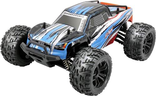 Reely RAW Blauw Brushed 1:14 RC auto Elektro Monstertruck 4WD RTR 2,4 GHz Incl. accu en lader