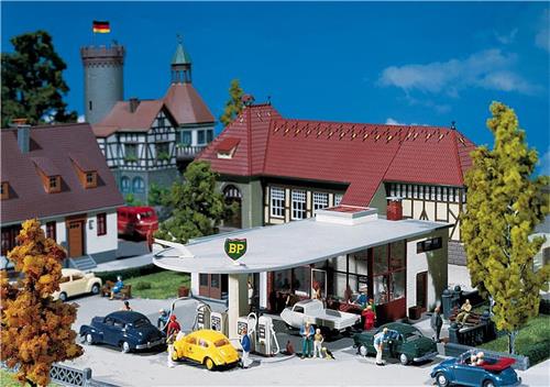 Faller - BP-pompstation - modelbouwsets, hobbybouwspeelgoed voor kinderen, modelverf en accessoires