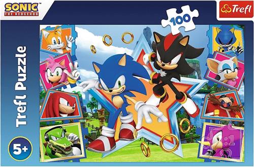 Trefl Trefl - Puzzels - 100" - Ontmoet Sonic / SEGA Sonic The Hedgehog".