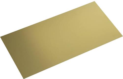 Messing Blik (l x b) 400 mm x 200 mm 0.8 mm 1 stuk(s)