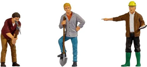 NOCH 17130 Schaal 1 Bouwvakkers figuren Geverfd