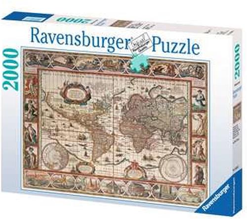 Ravensburger legpuzzel wereldkaart Map of the World 2000 stukjes
