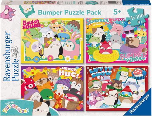 Puzzel Squishmallows 4 in 1 100 stukjes.