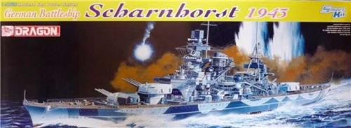 1:350 Dragon 1040 German Battleship Scharnhorst 1943 Plastic Modelbouwpakket