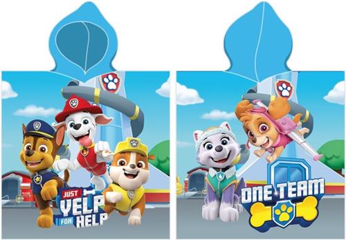 Paw Patrol Poncho 100% Polyester 55x110cm
