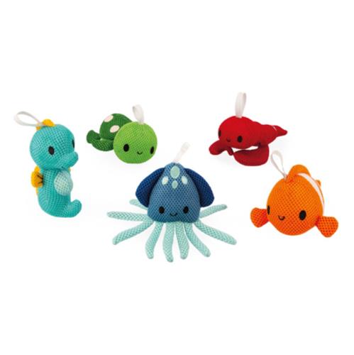 Janod Badspeelgoed - Badvriendje Spons Zeeschuim - Assorti