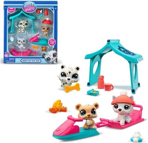 Themapakket met 3 huisdieren - BANDAI - Littlest Pet Shop Snow - Dieren en accessoires