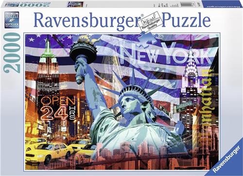 Ravensburger New York Collage - Puzzel van 2000 stukjes