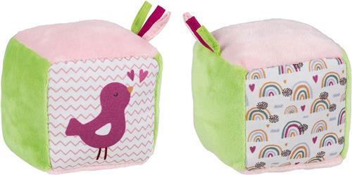 Goki Zachte Kubus met Knisperfolie en Bel Vogel