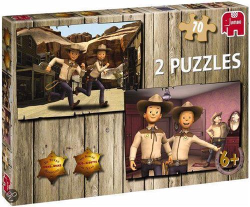 Jumbo 2-in-1 Puzzel Suske en Wiske: De Texas Rakkers - Legpuzzel - 2 x 70 stukjes