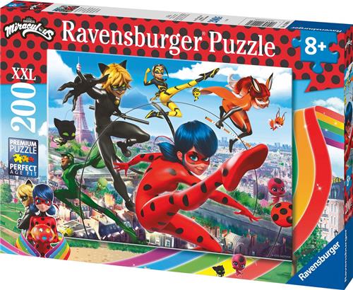 Ravensburger puzzel Miraculous: Superhero Power - Legpuzzel - 200 stukjes