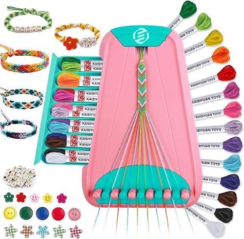 Equivera Armbandjes Maken Set Meisjes - Knutselset Meisjes - Knutselset voor Meisjes - Knutselset Meiden - Sieraden Maken Meisjes - Armbandjes Maken Meisjes - Cadeautip voor uw kind!