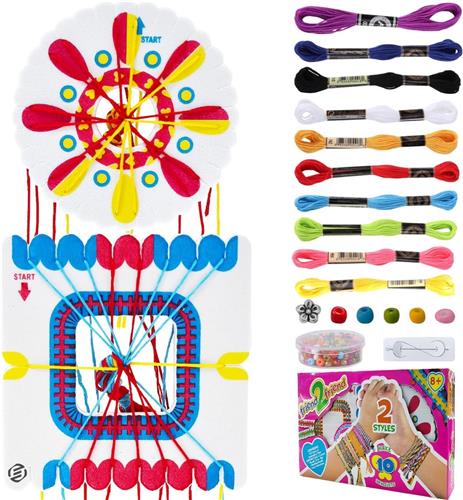 Equivera Armbandjes Maken Set Meisjes - Knutselset Meisjes - Knutselset voor Meisjes - Knutselset Meiden - Sieraden Maken Meisjes - Armbandjes Maken Meisjes - Cadeautip voor uw kind!