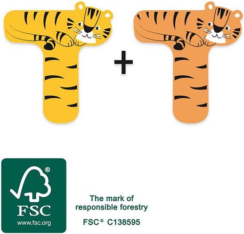 Small Foot - Houten Dieren Kinderletter - T