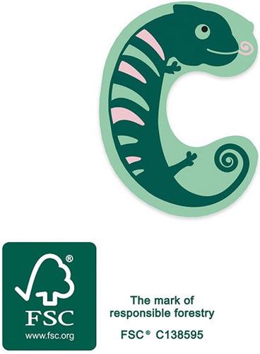 Small Foot - Houten Dieren Kinderletter - C