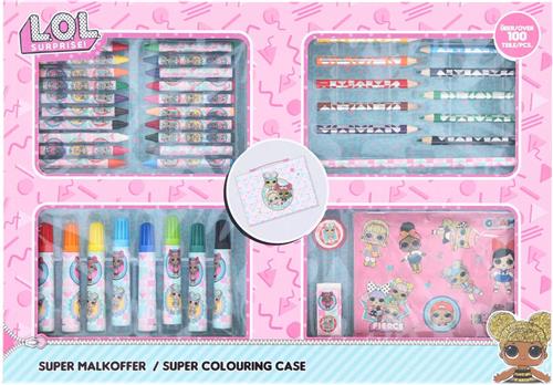 L.O.L. Surprise! Super Kleurkoffer, 100dlg.