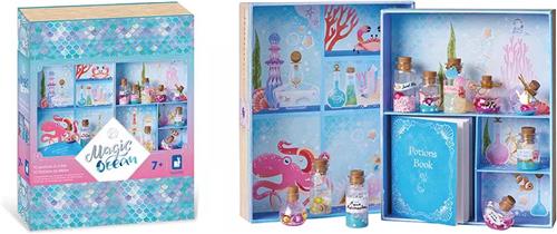 Janod Magic Ocean - Mijn Toverdrankjes - Toverdrankencreatieset - Ideale Set Voor Leerling-Zeemeerminnen - In De Geïllustreerde Doos Kun Je Je Creaties Tentoonstellen! - Geschikt Vanaf 7 Jaar