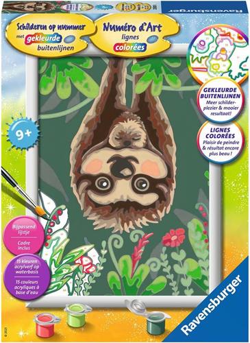 Ravensburger Schilderen op nummer Luiaard