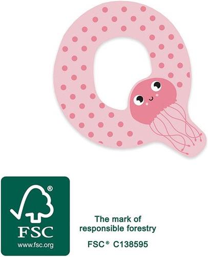 Small Foot - Houten Dieren Kinderletter - Q