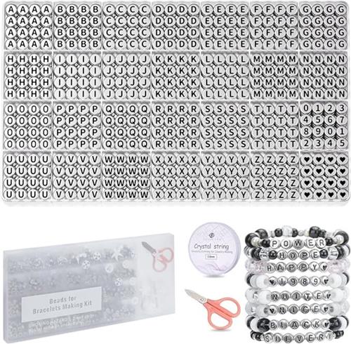 Equivera Armbandjes Maken Set Meisjes - Knutselset Meisjes - Knutselset voor Meisjes - Knutselset Meiden - Sieraden Maken Meisjes - Armbandjes Maken Meisjes - Cadeautip voor uw kind!