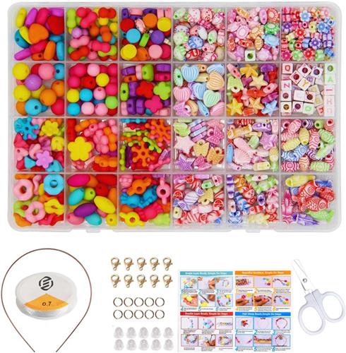 Equivera Armbandjes Maken Set Meisjes - Knutselset Meisjes - Knutselset voor Meisjes - Knutselset Meiden - Sieraden Maken Meisjes - Armbandjes Maken Meisjes - Cadeautip voor uw kind!