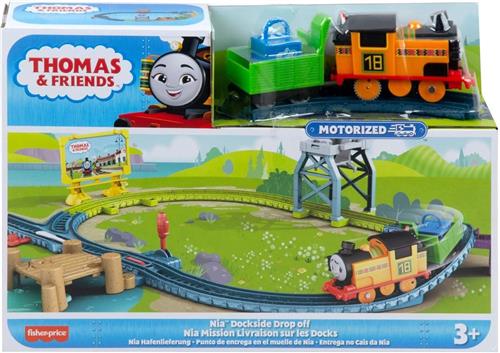 Thomas & Friends Playset gemotoriseerd HGY81 - Bezorgen aan de haven met Nia - 3+