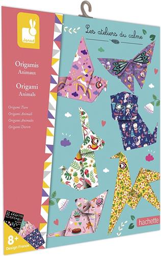 Janod Les Ateliers Du Calme - Origami Dieren - Deze Set Bevat Alles Wat Je Nodig Hebt Om 6 Origamimodellen Te Maken - Geschikt Vanaf 8 Jaar