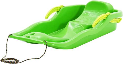 vidaXL - Slee - met - remmen - 87x40x18 - cm - polypropeen - groen