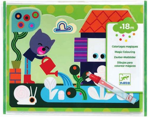 Djeco kleurplaten voor de kleintjes Hidden In The Garden