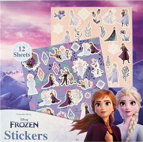 Disney Frozen - Stickerblokje - 10x10cm - 12 vellen in verschillende stijlen - mini stickers - Anna - Elsa - Olaf - knutselen