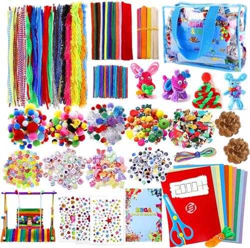 Equivera Knutselkoffer - Knutselkoffer - Knutselset - Knutselpakket - Knutselen - Knutselen voor Kinderen - Knutselpakket voor Kinderen