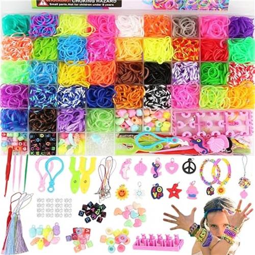 Equivera Armbandjes Maken Set Meisjes - Knutselset Meisjes - Knutselset voor Meisjes - Knutselset Meiden - Sieraden Maken Meisjes - Armbandjes Maken Meisjes - Cadeautip voor uw kind!