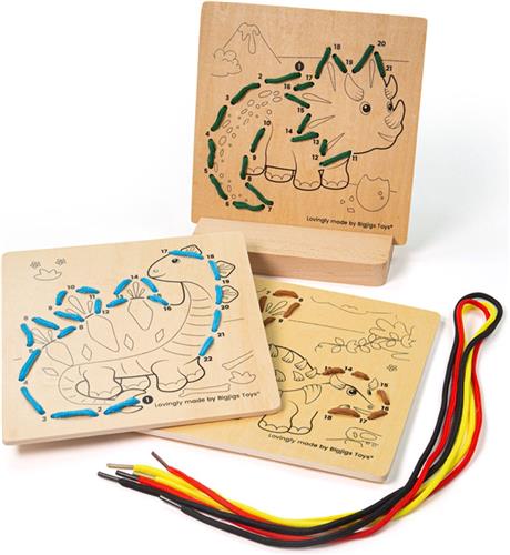 Bigjigs Lijnen met Getallen Dinosaurussen